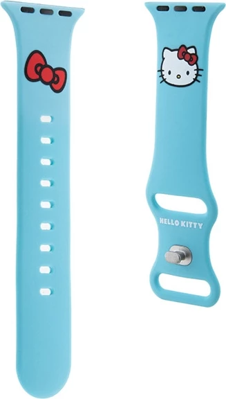 Silikonski pašček za Apple Watch Hello Kitty, 38/40/41 mm, moder