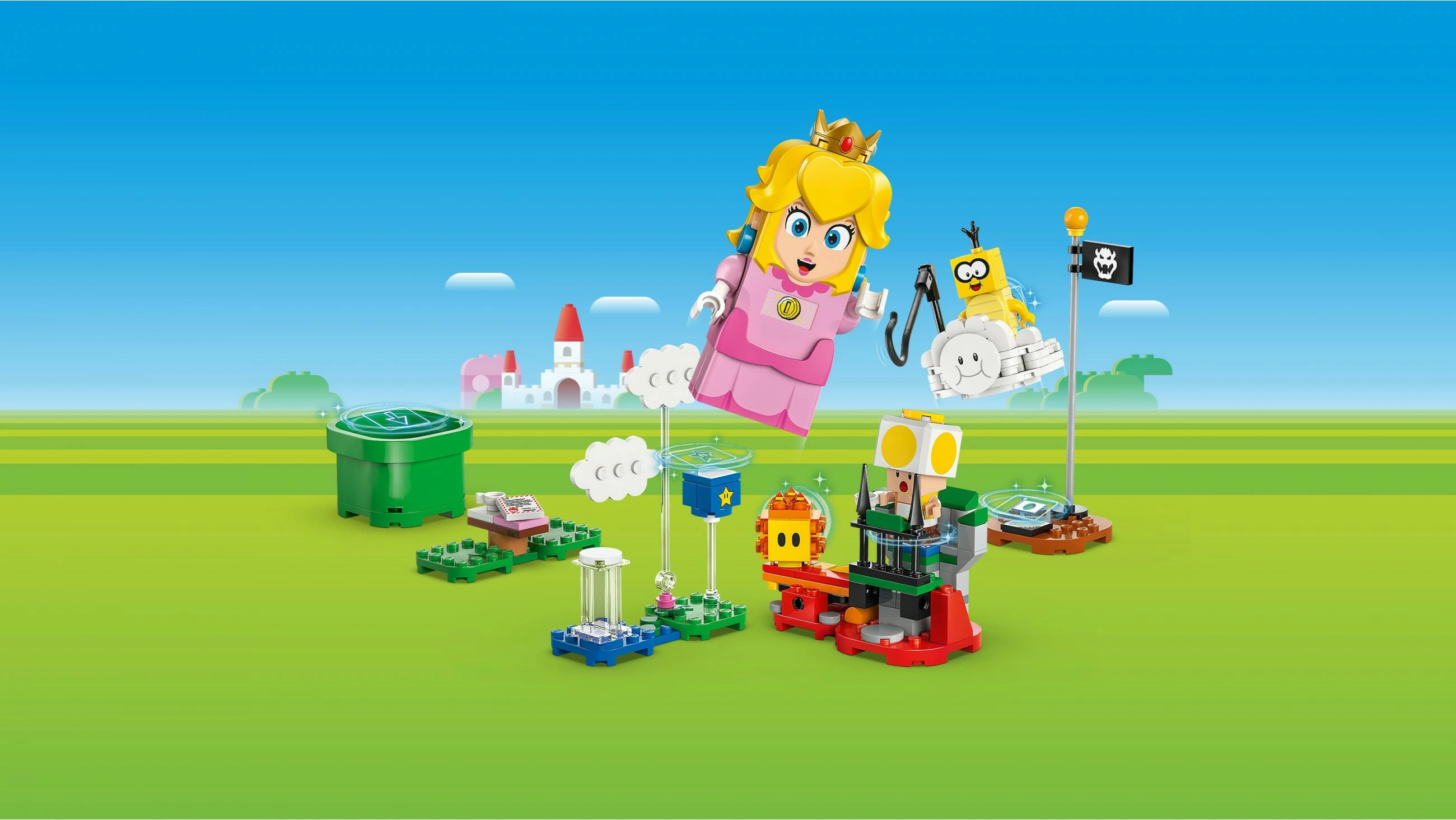 Interaktivni set za sestavljanje Peach, LEGO Super Mario 71441, 208 delov, večbarven