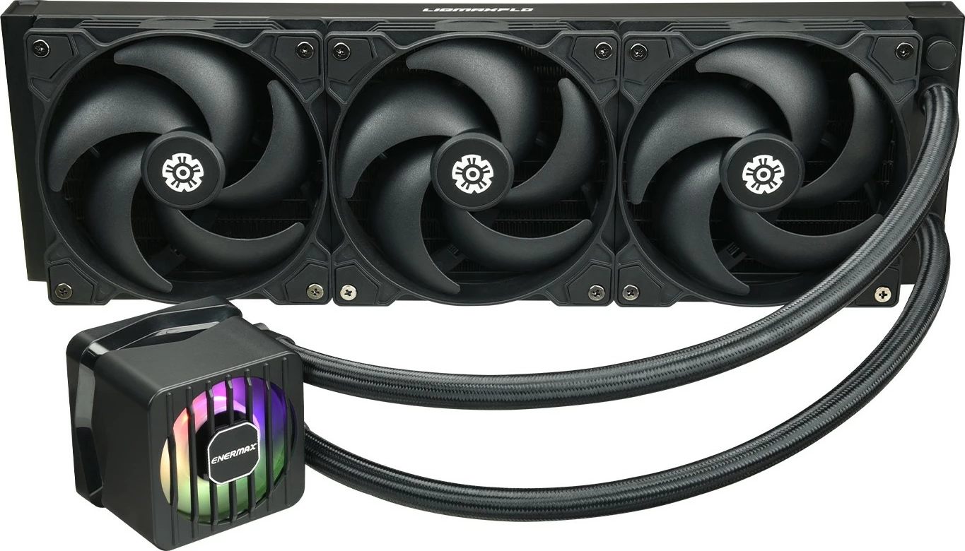 Vodeno hlajenje LIQMAXFLO SR ELC-LMF360-SF, 360 mm, LED, črn - Enermax
