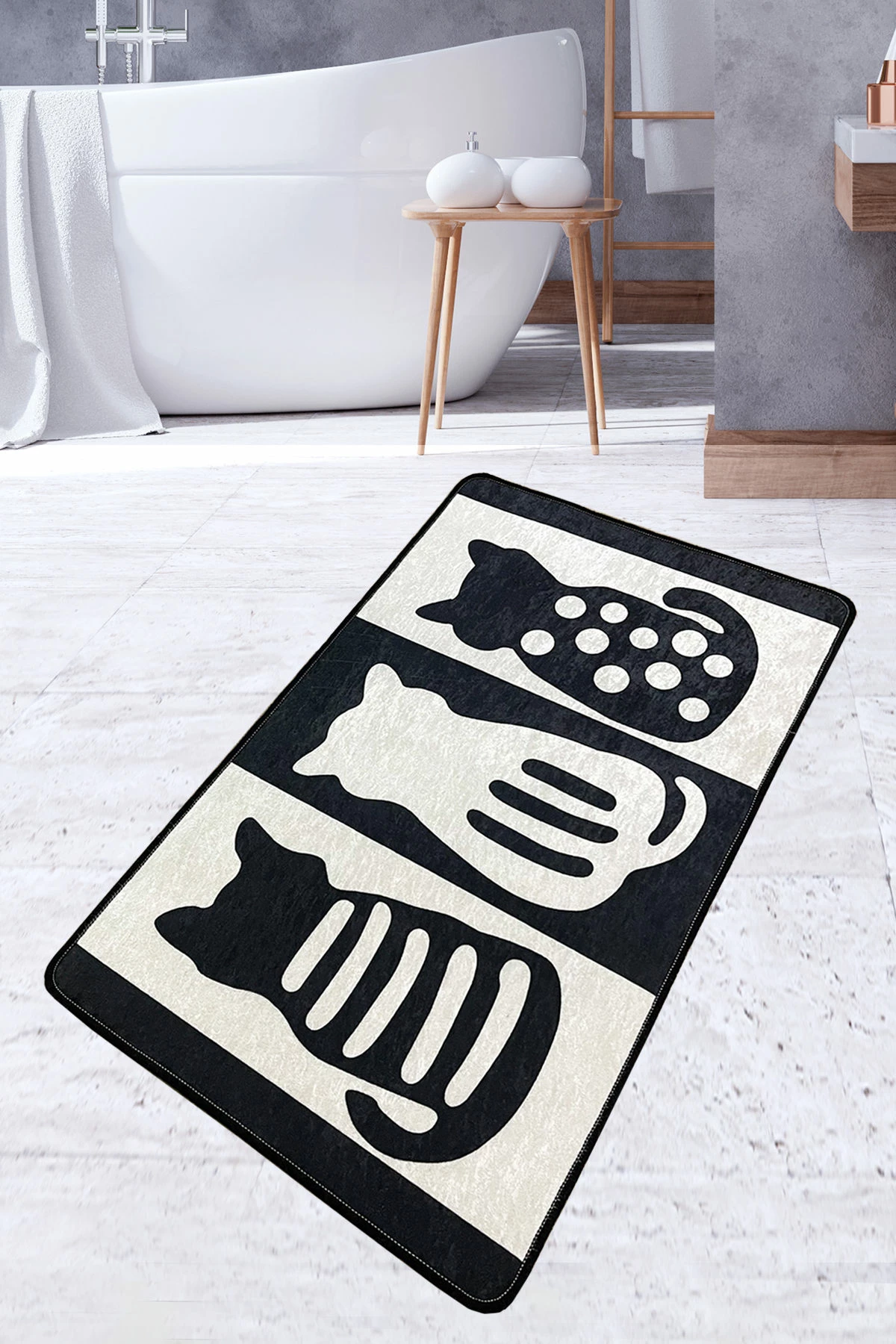 Preproga za kopalnico, Meo Mijölnir, večbarvna, 70x120 cm