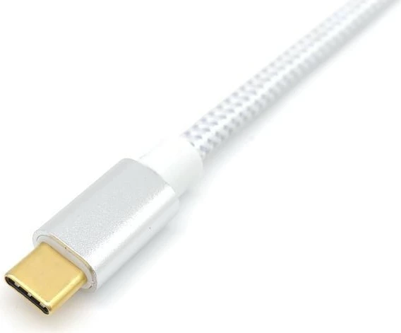 Kabel USB C na USB C Equip USB 3.2 Gen 2, 1 m, 100 W, srebrno/belo