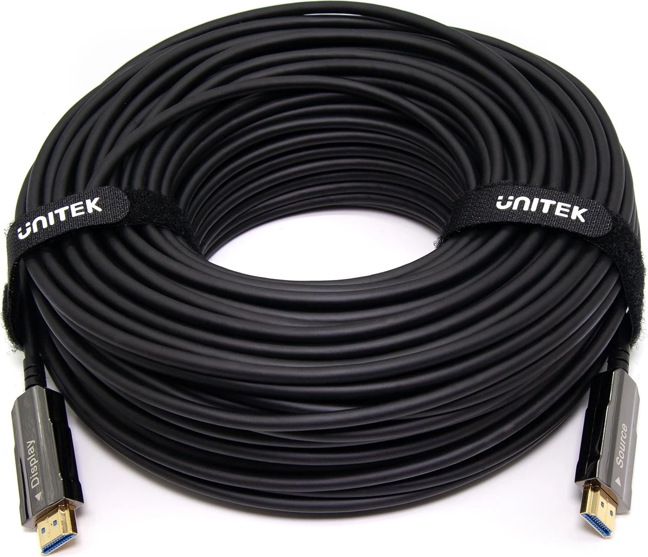 Optični HDMI kabel Unitek 2.0 AOC 4K 60Hz 40 m, črn
