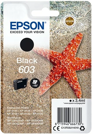 Toner črn, Standard Yield, 3,4 ml, Epson C13T03U14020