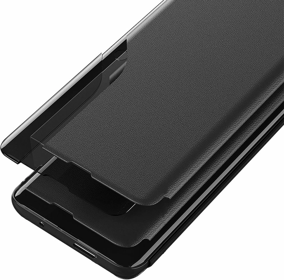 Ovitek Eco Leather View Hurtel za Xiaomi Redmi Note 11 Pro+ 5G / 11 Pro 5G / Mi 11i HyperCharge / Poco X4 NFC 5G, črn