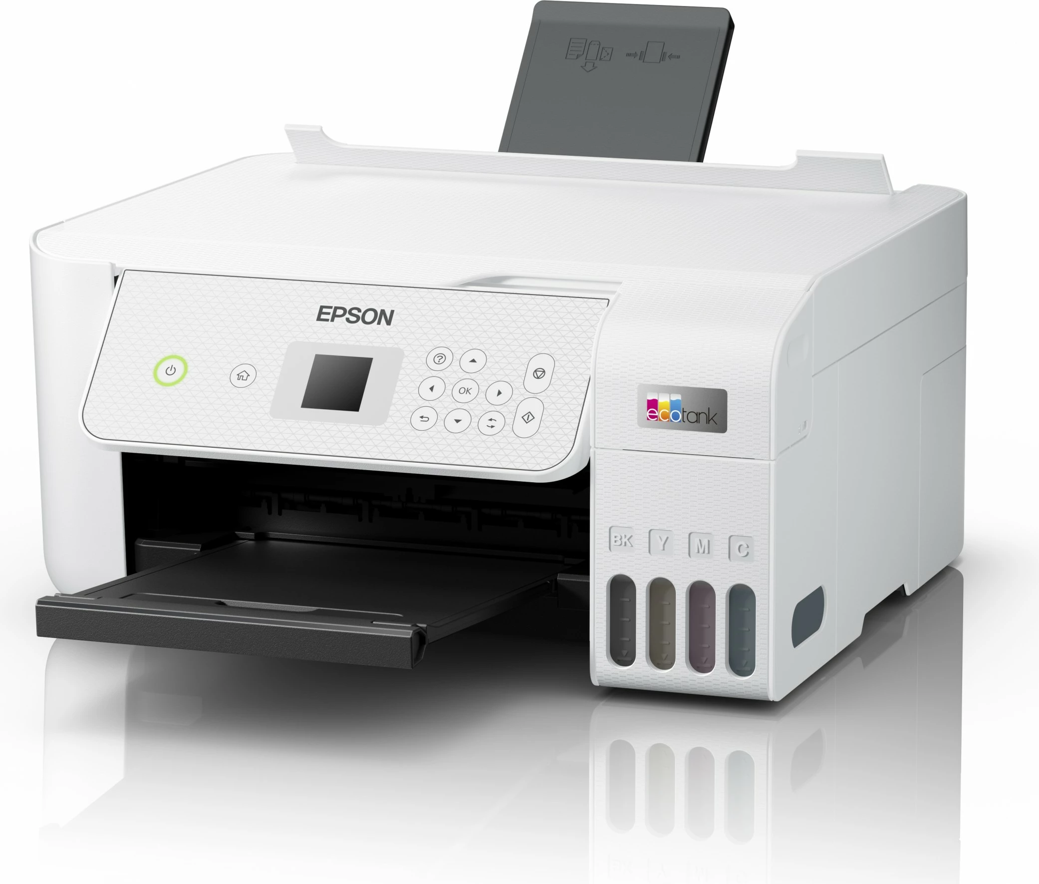 Večfunkcijski tiskalnik EcoTank ET-2876, inkjet, Wi‑Fi, bel - Epson