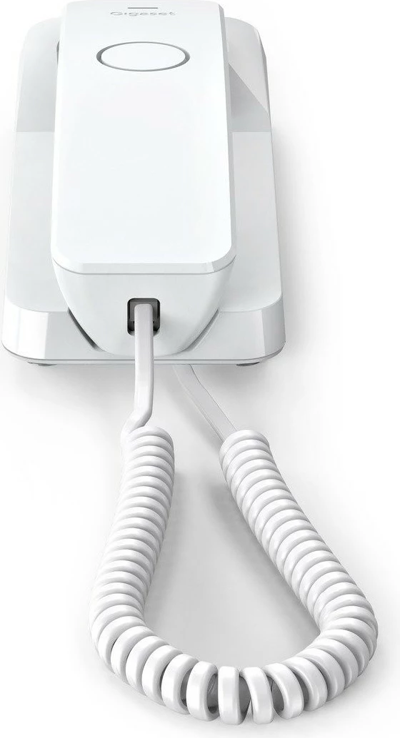 Analogni telefon Gigaset DESK 200, ročka s kablom, 10 številk, bel