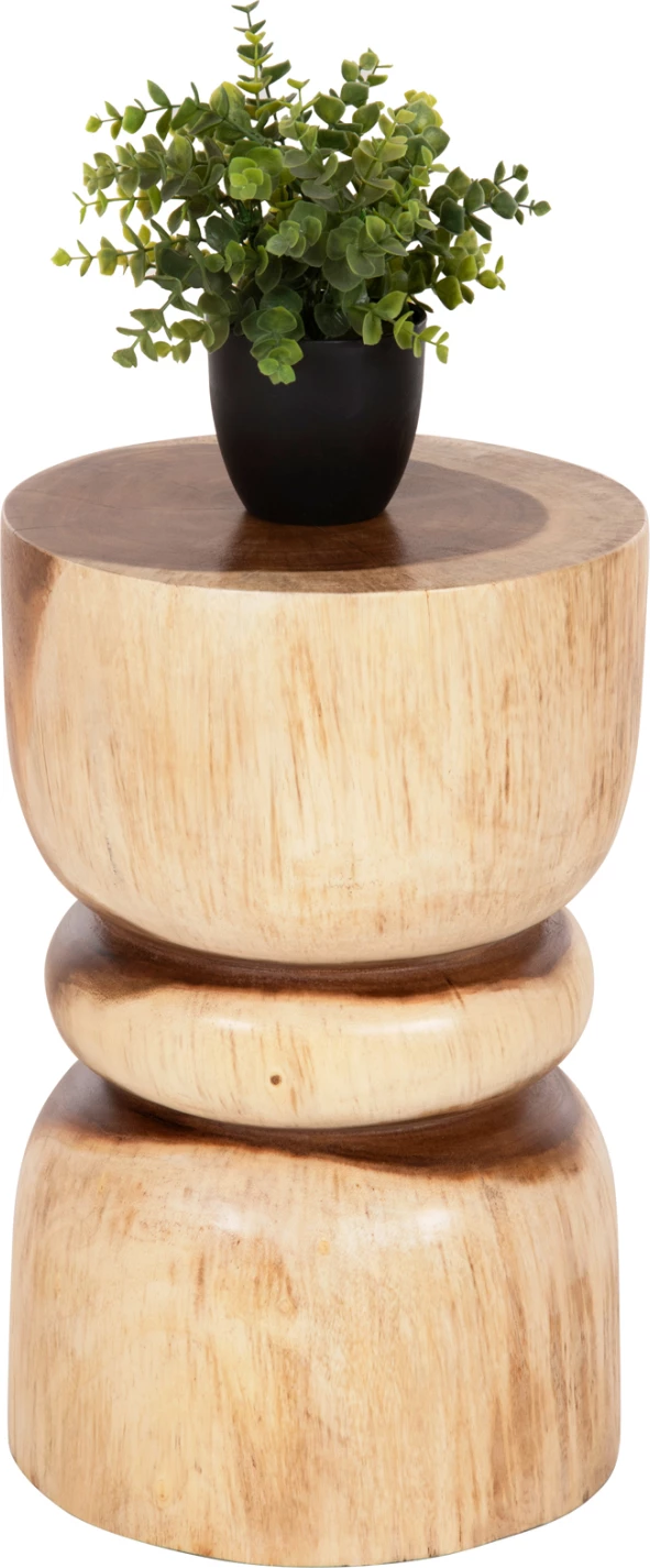 Okrogli stol BELLO FH9900 iz masivnega suar lesa v naravni barvi Φ29x45H cm