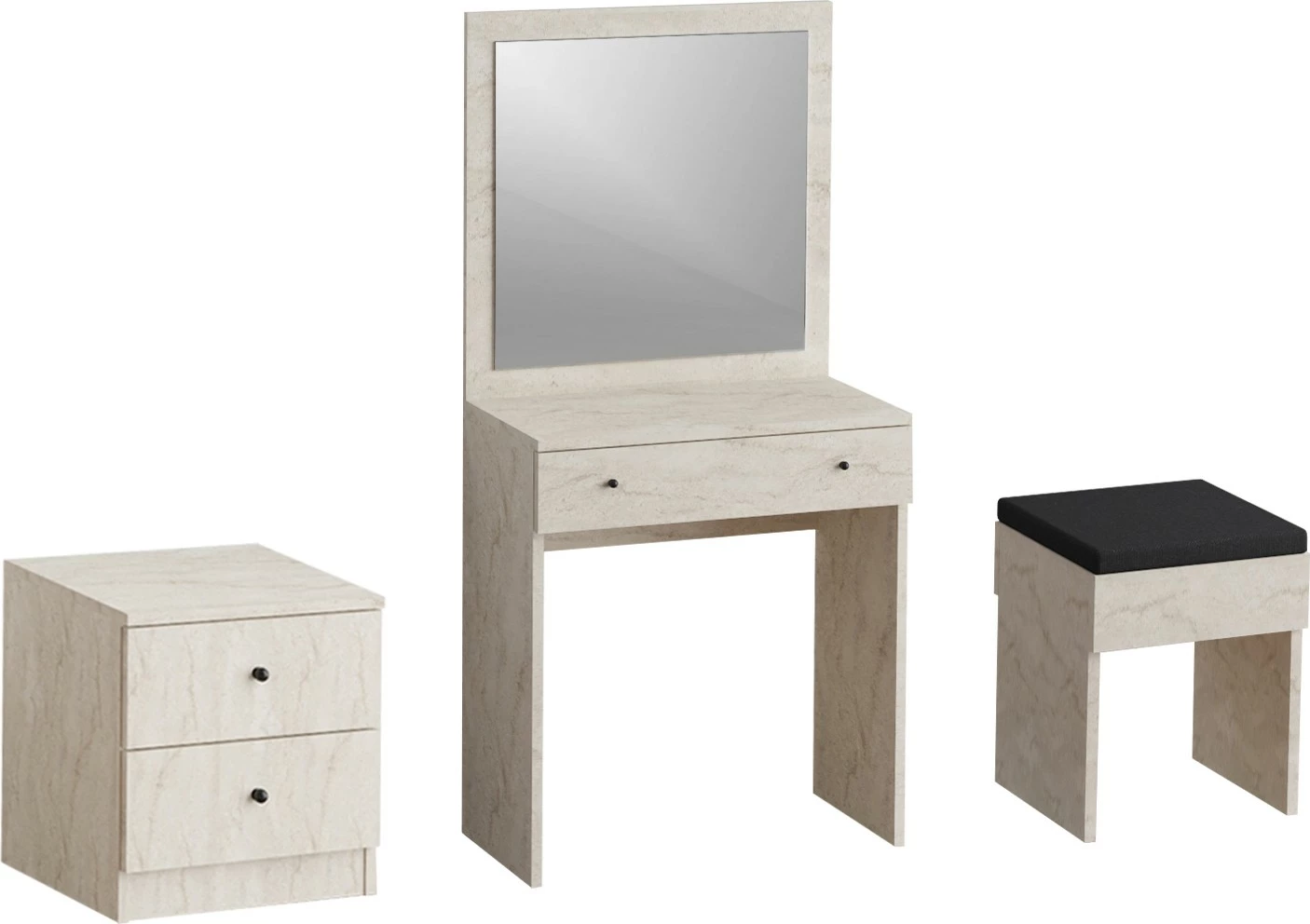 Komplet toaletne mize Hanah Home Nice, travertin