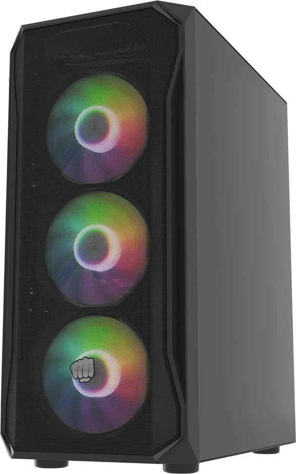 Konzola FURY Shobo SH4F RGB Midi Tower, črn