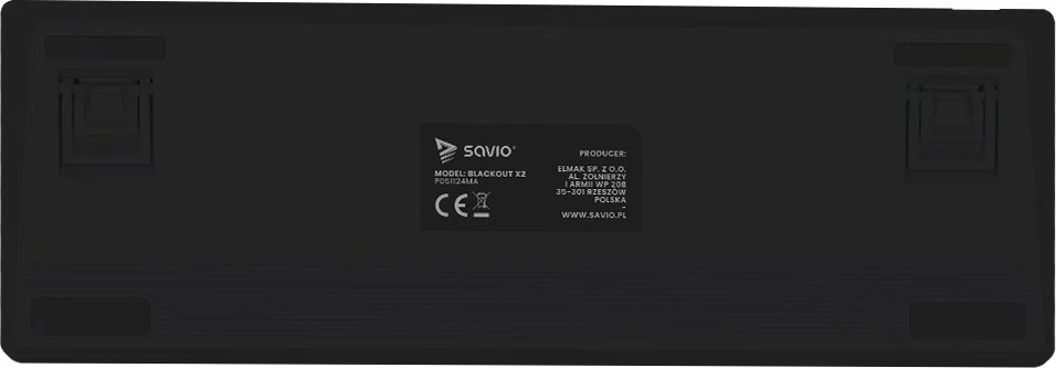 Mehanična tipkovnica 60% z ARGB osvetlitvijo, Savio Blackout X2, OUTEMU Red, črna