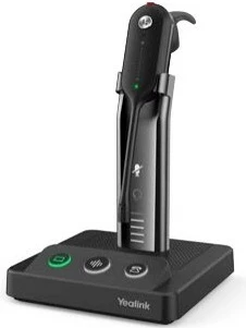 Brezžične mono slušalke Yealink WH63 Portable UC, 54 h v pripravljenosti, z osnovo za polnjenje, črne