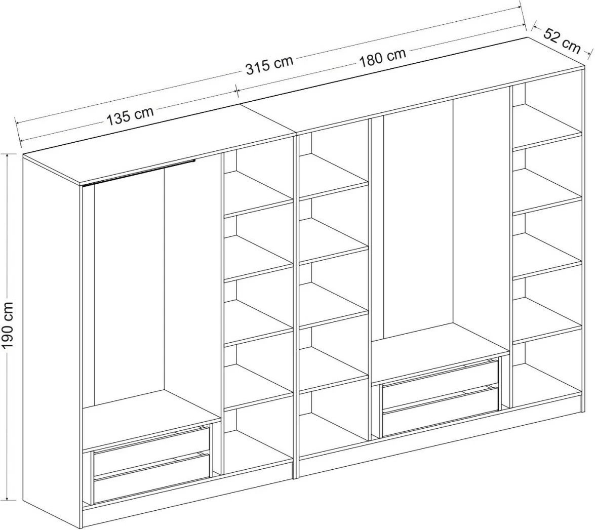 Dollap, Skye Decor Kale - 5036, bel