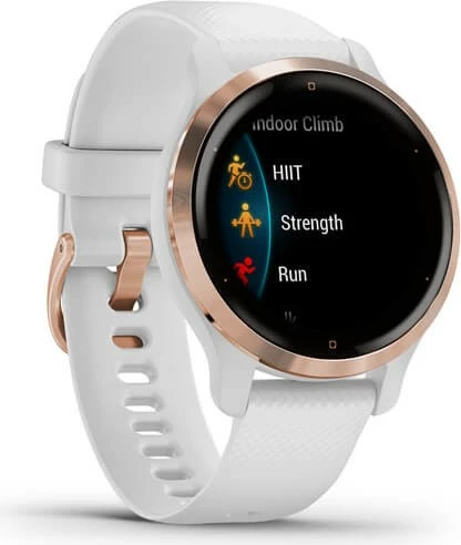 Pametna ura Garmin Venu 2S, AMOLED, GPS, Wi‑Fi, bela