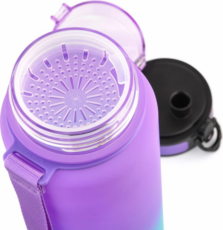 Športna steklenica 1000 ml, Meteor, vijolična/modra