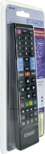Daljinec Schwaiger UFB100U533 za TV, s tipkami, črn