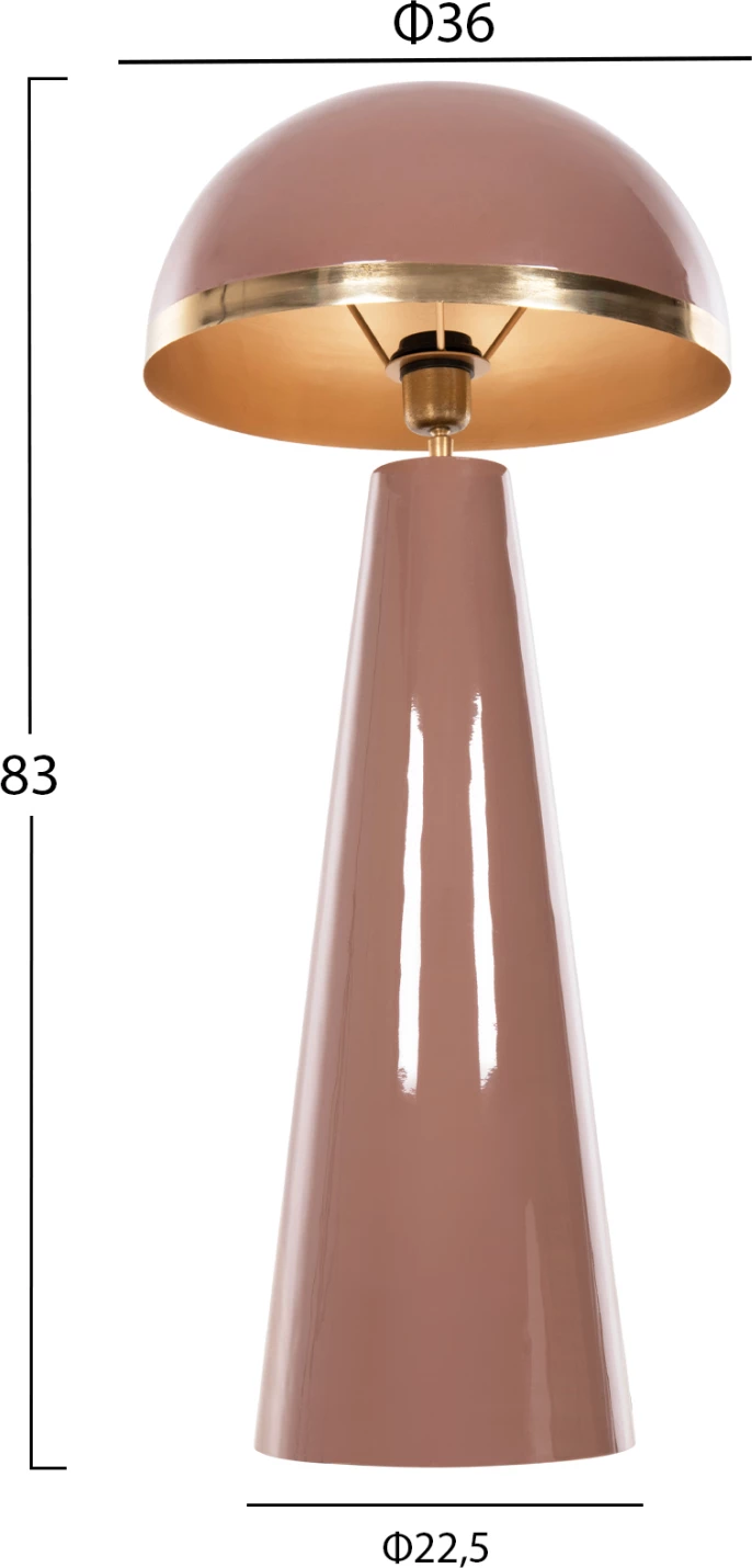 Talna svetilka SMUSH FH4257.06 kovinska v lososovi in zlati barvi - vrtljiva kapica Φ36,5x84Hcm