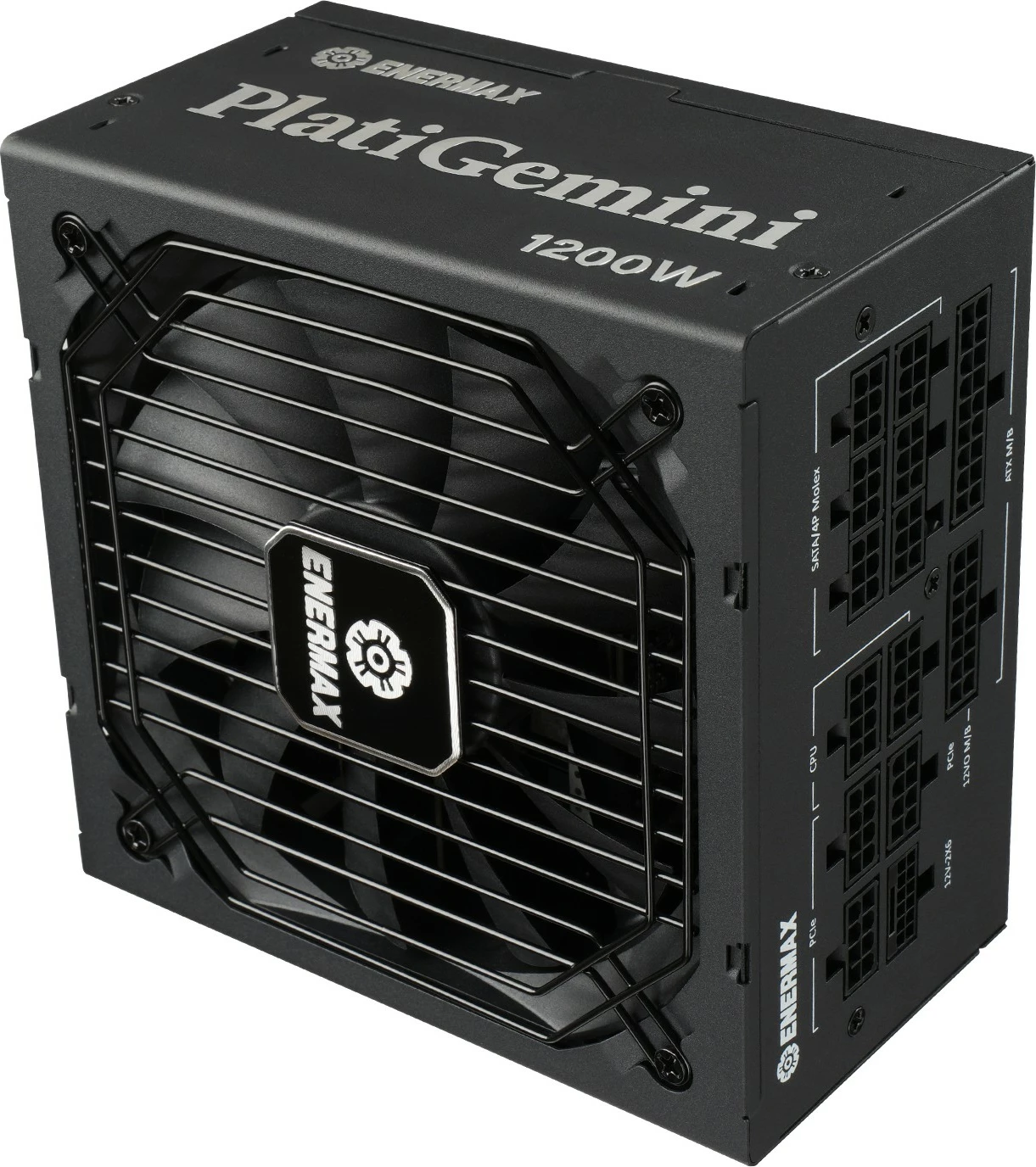 Napajalnik Enermax PlatiGemini EGN1200P, 1200W, 80 PLUS Platinum, ATX 3.1, popolnoma modularen, črn