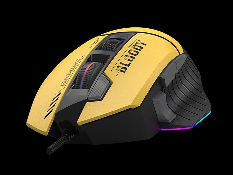 Gaming miška A4tech Bloody W95Max, USB, črno-rumena