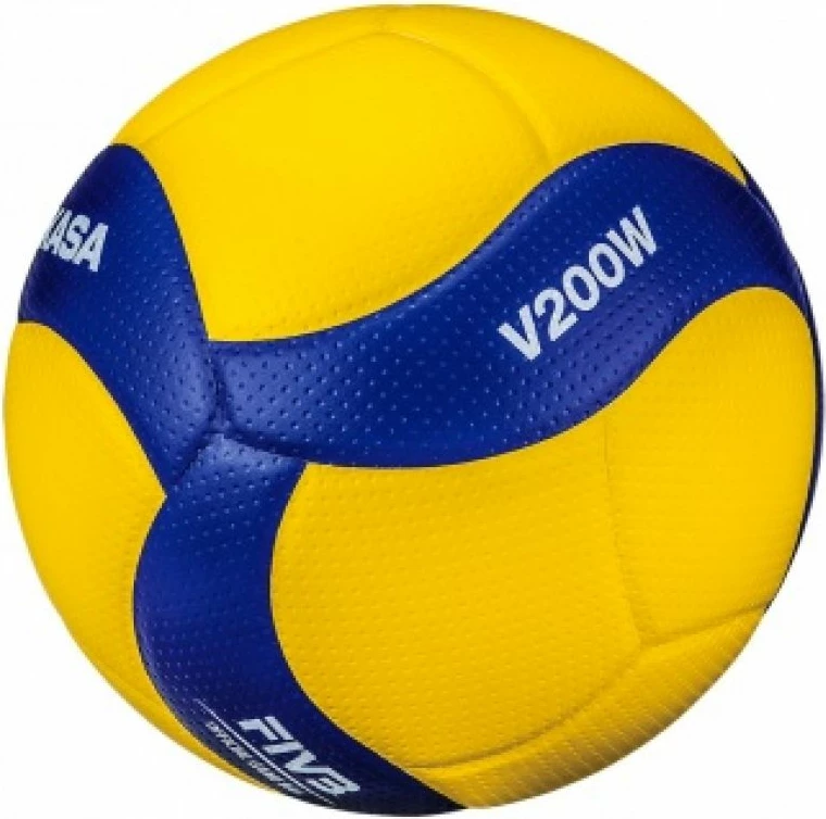 Volejbolna žoga Mikasa V200W za moške in ženske, modra in rumena