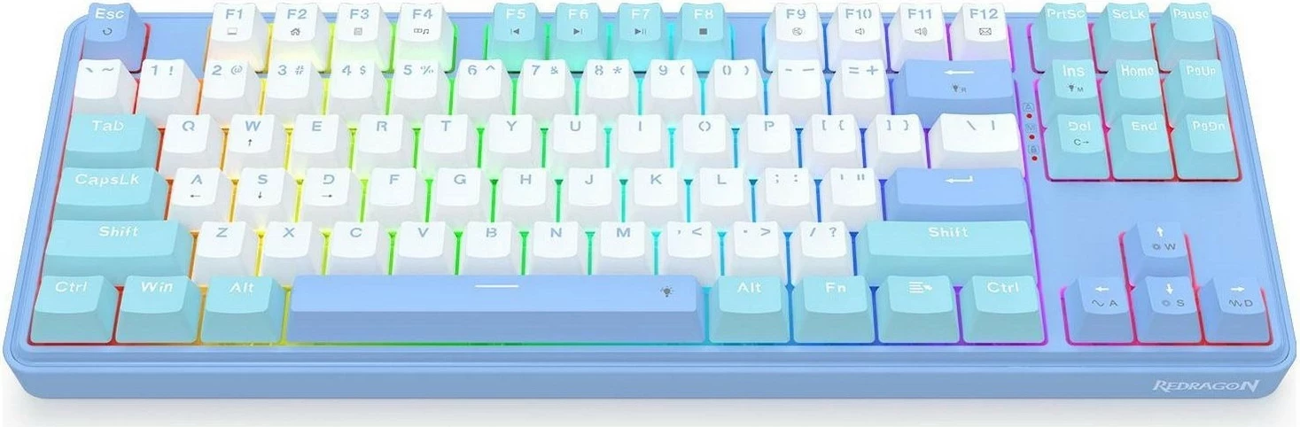 Mekanična igralna tipkovnica Redragon K707WBB-RGB StarBlade, RGB, bela