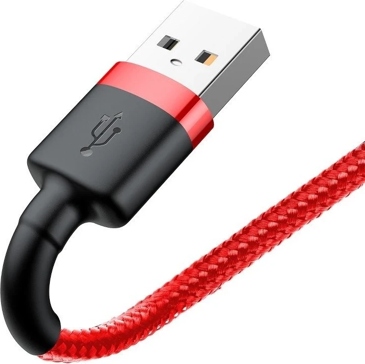 Kabel USB v Lightning Baseus Cafule, 2.4A, 0,5 m, rdeč