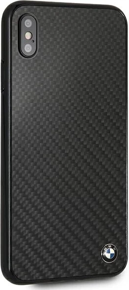 Ovitek za telefon BMW Signature Carbon za iPhone XS Max, črn