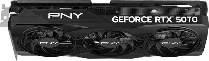 Grafična kartica GeForce RTX 5070 OC PNY, 12 GB GDDR7, PCI Express x16 5.0, črna