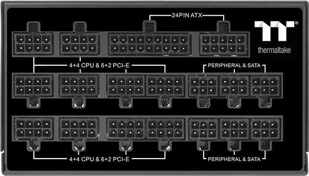 Visokozmogljiv napajalnik Thermaltake Toughpower TF1 1550W, 80 PLUS Platinum, modularen, črn