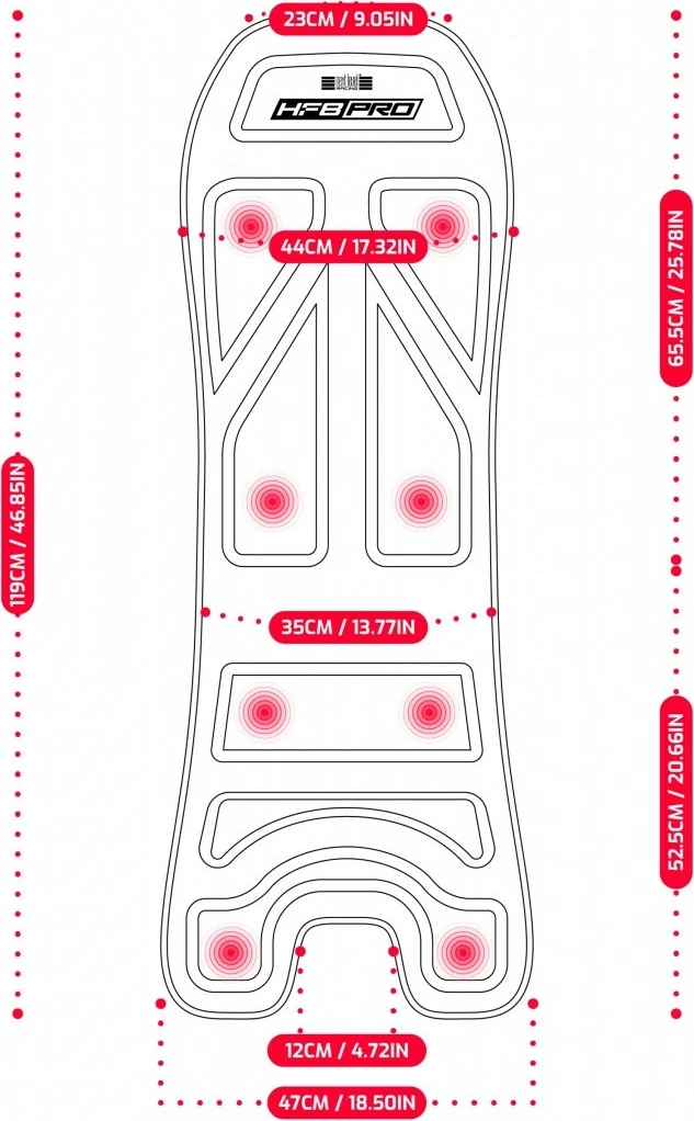 Haptik pad Next Level Racing HF8 PRO, za igre in simulacije, NLR-G006, črn