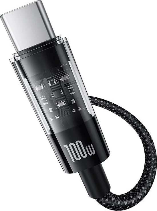 Kabel USB A na USB C, 2 m, 100 W, črna, Baseus Gem