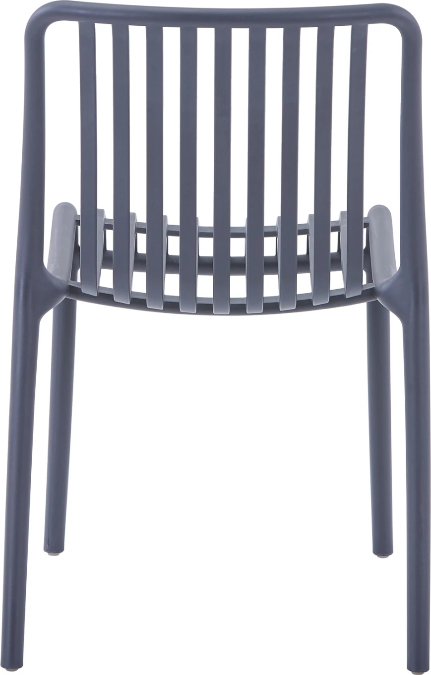 Stol za zunanjo uporabo CONVEE FH6104.03 iz polipropilena v sivi barvi 48x56x79H cm