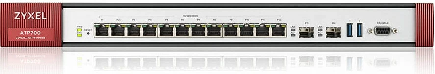 Napredni požarni zid Zyxel ATP700, 6 Gbit/s, 150 uporabnikov, 1U