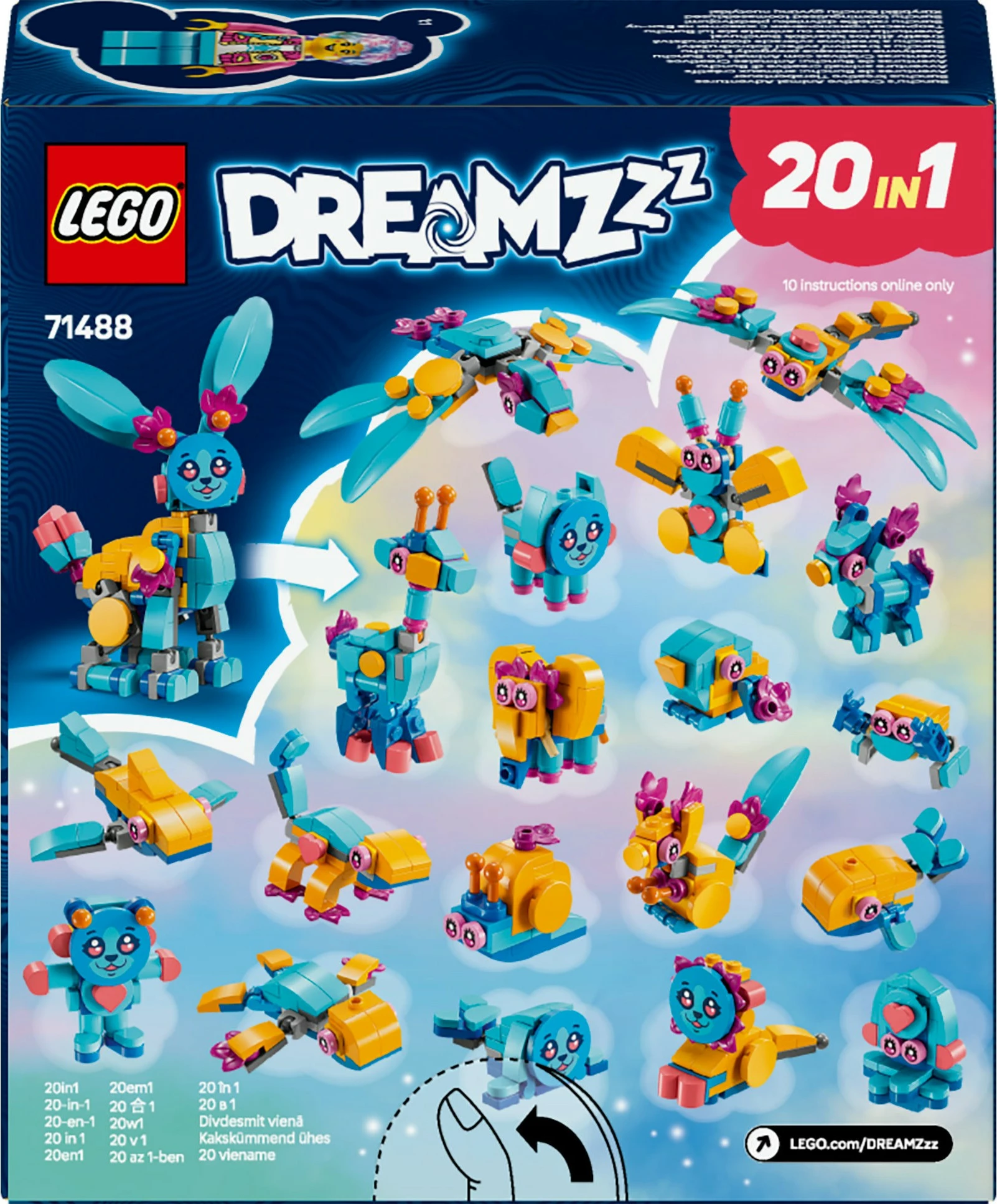 Set za sestavljanje LEGO DREAMZzz 71488, 143 kosa, večbarven