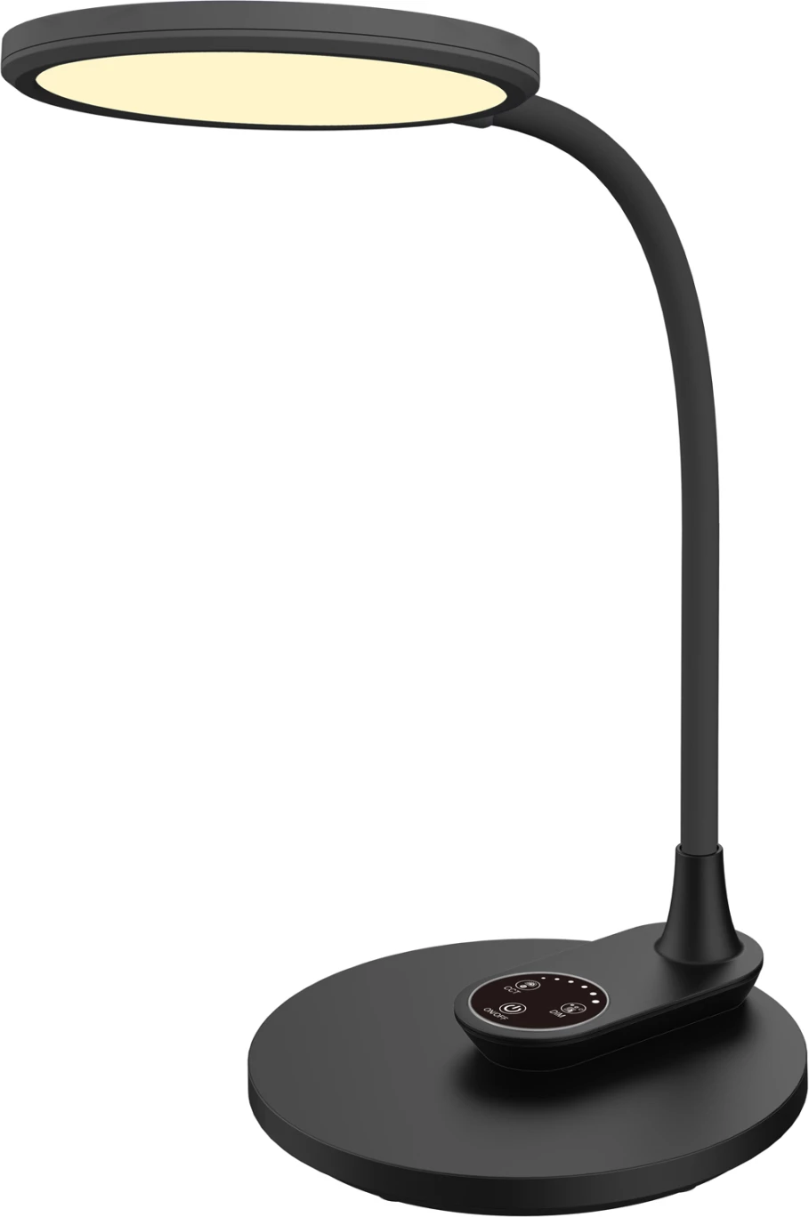 Namizna svetilka LED BLAIN FH4459.02 črna ABS & silikon