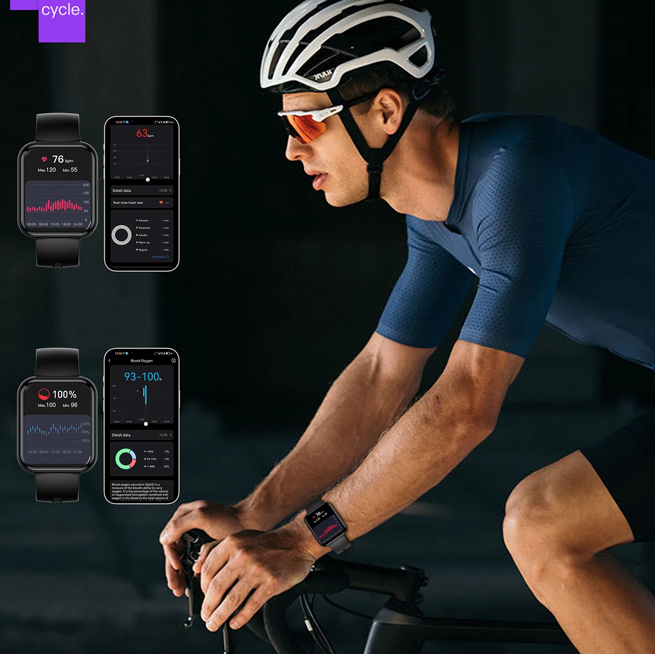 Pametna ura Choetech WT001, 1,91", IP67, Bluetooth 5.0, 300 mAh, črna