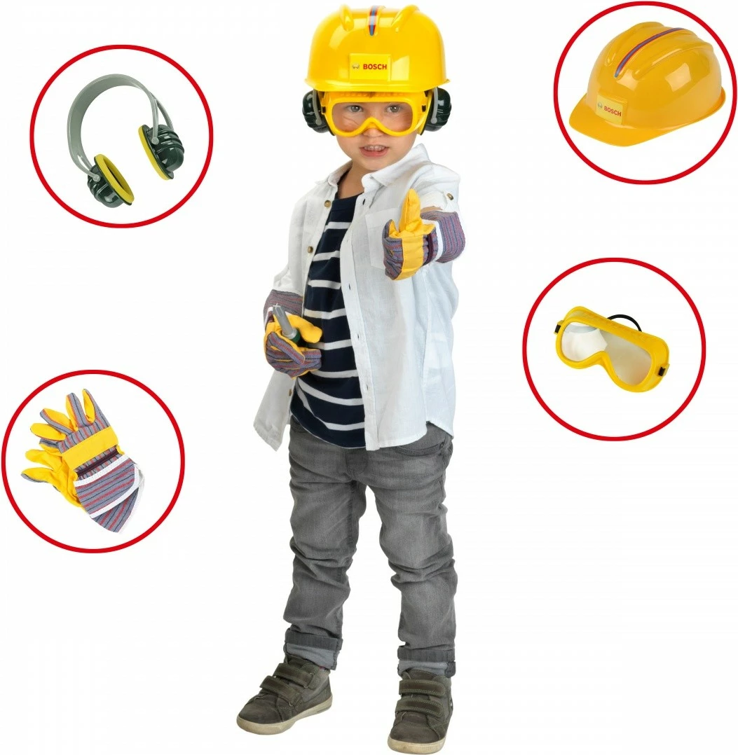 Igralna delovna miza za otroke Bosch Workshop Klein, 81 delov, večbarvna