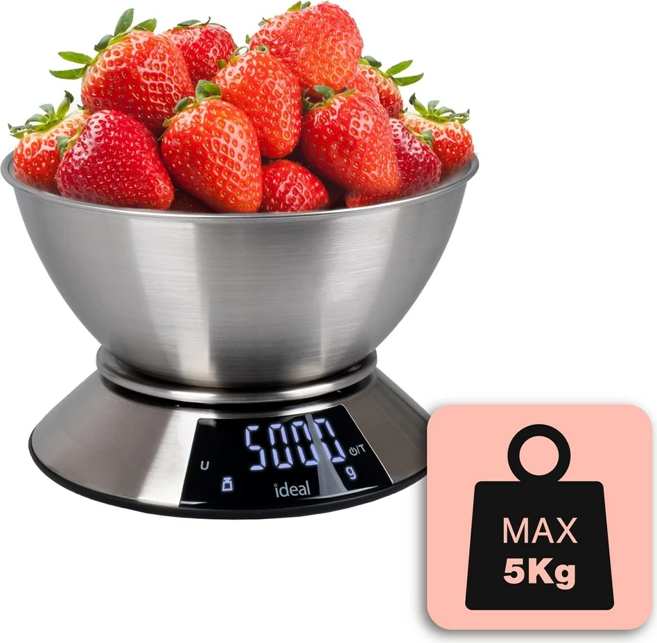 Kuhinjska elektronska tehtnica, Eldom IK3701, 5 kg, črna