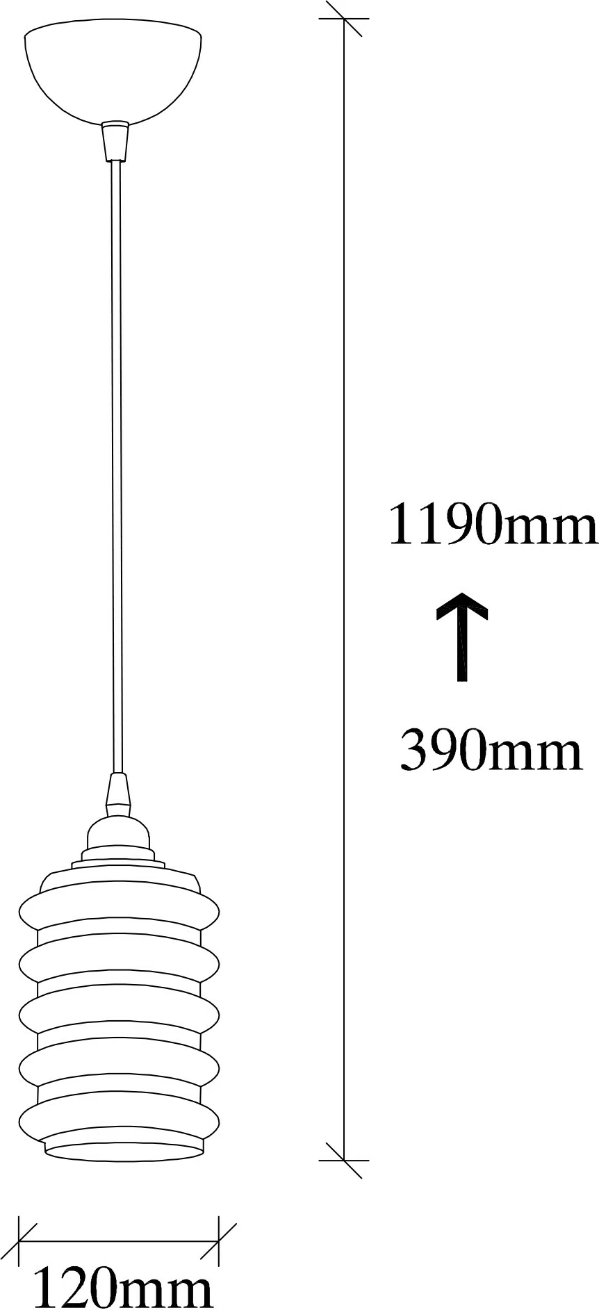 Stropna svetilka dimne barve Opviq 020