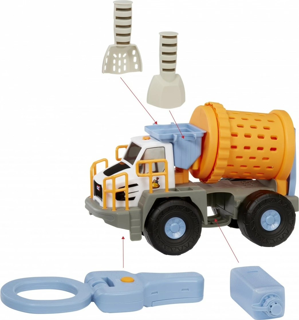 Set kamion rudarski Little Tikes Mining Truck Big Adventures, plastika, 27 cm, azurno/sivo/oranžno/belo