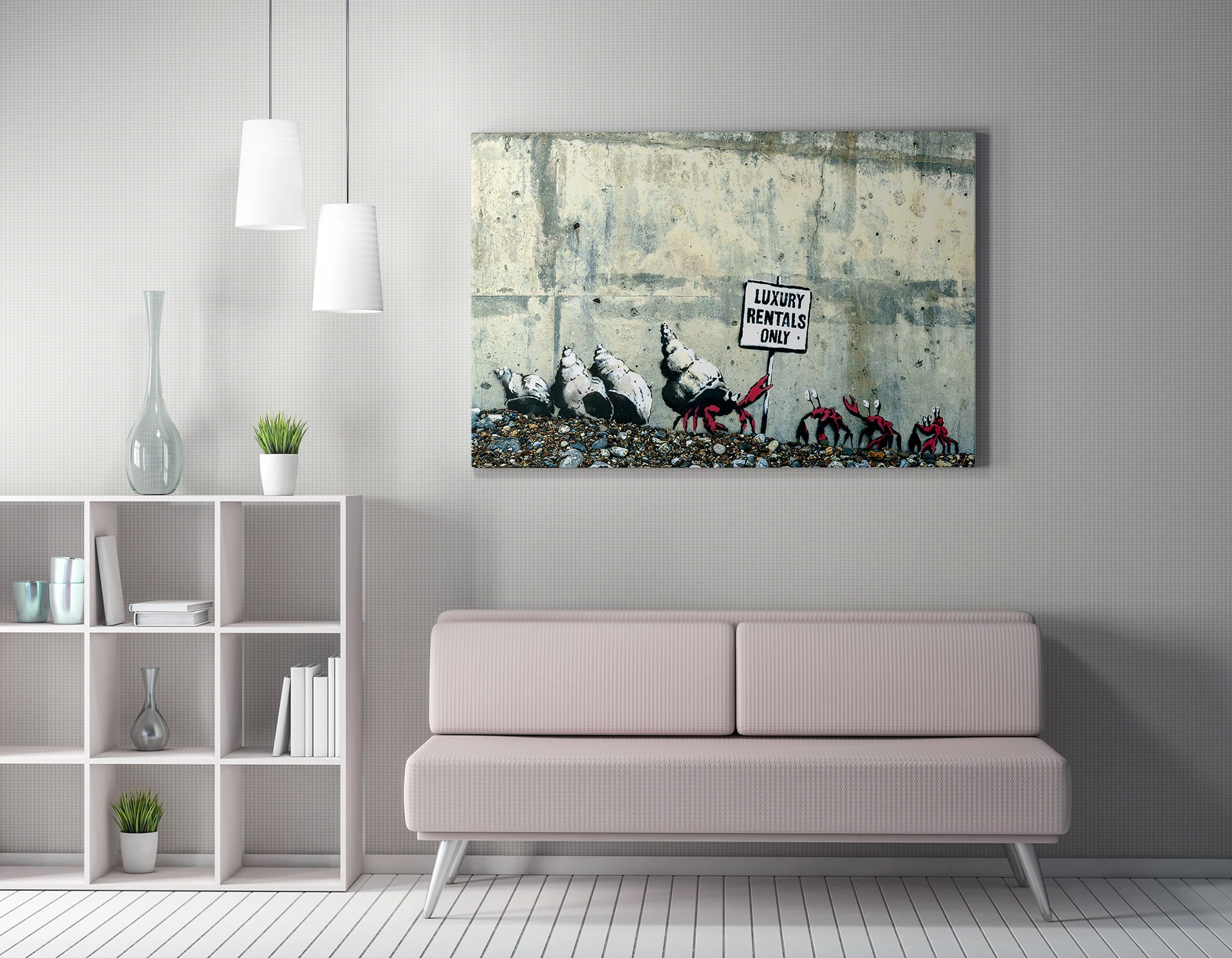 Dekorativna slika na platnu, Banksy, večbarvna, WY41, 50 x 70 cm