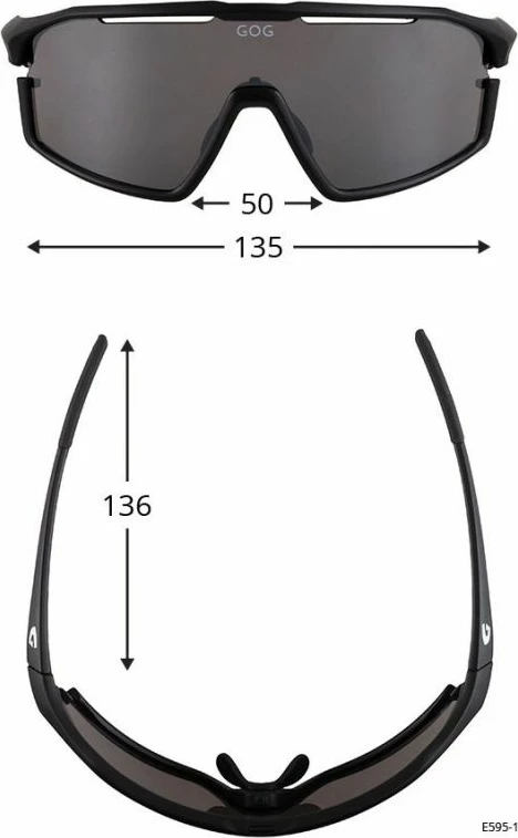 Goggles za moške in ženske, črne