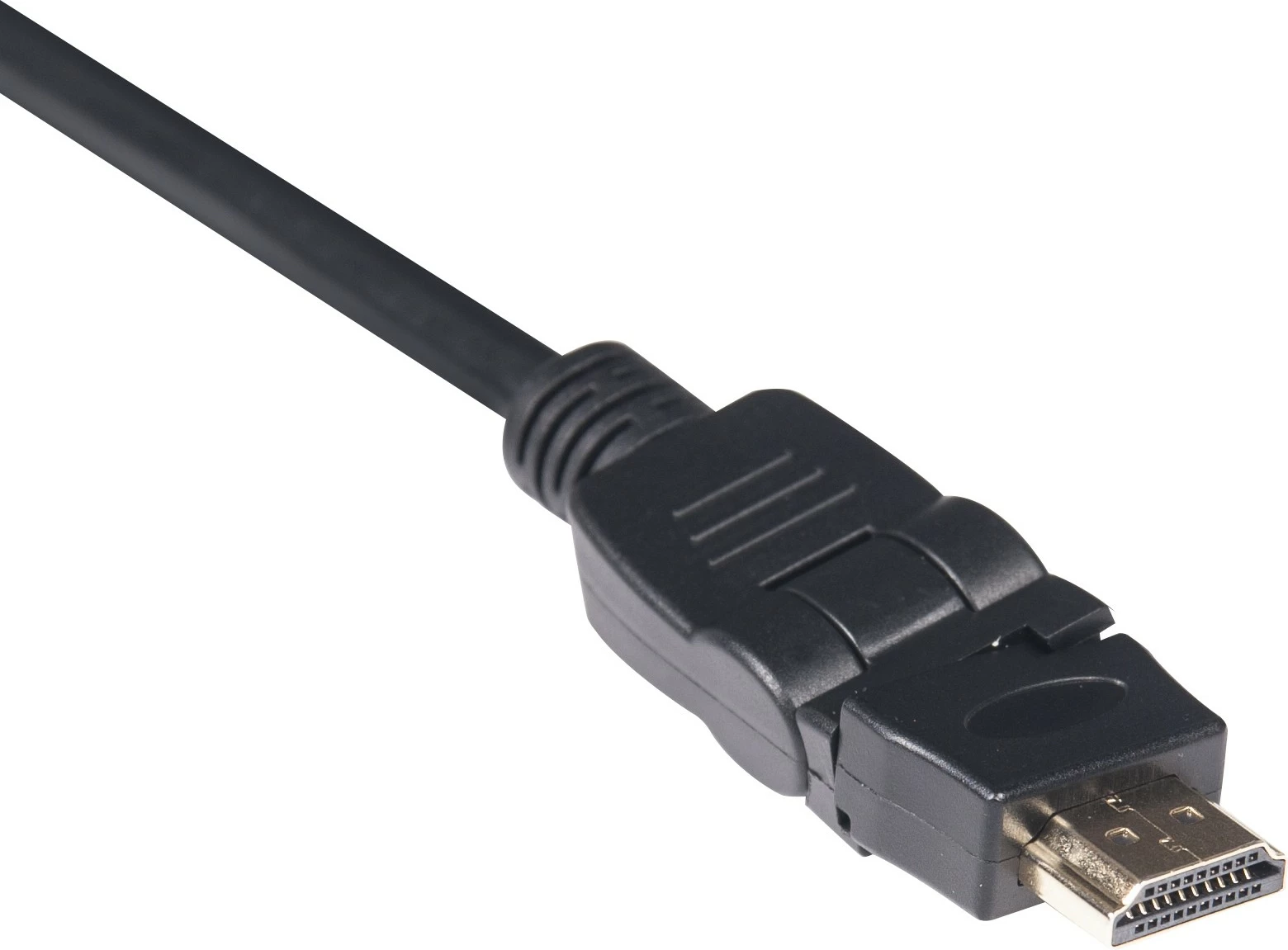 HDMI kabel Club3D 2.0, 2 m, vrtljiv, črn