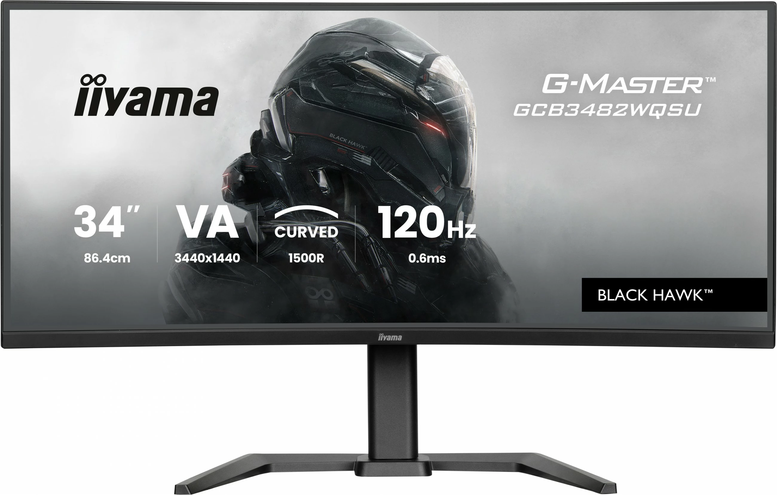 Gaming monitor 34" UltraWide 3440x1440, 120 Hz, črn - iiyama G-Master GCB3482WQSU-B1