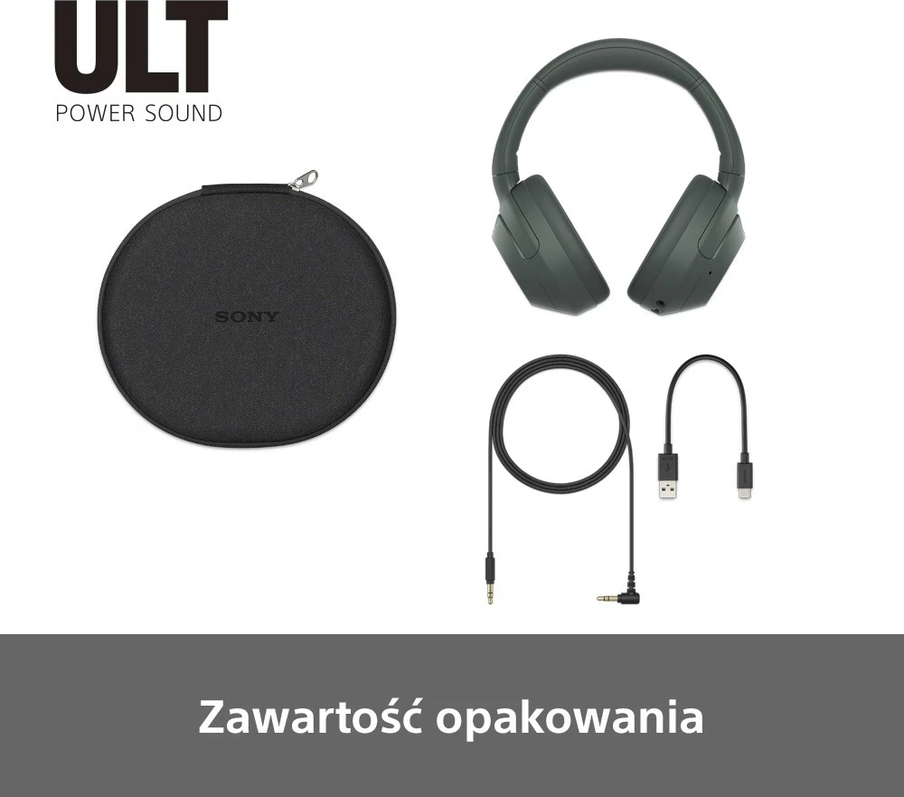 Slušalke z aktivnim dušenjem hrupa Sony ULT Wear, sive