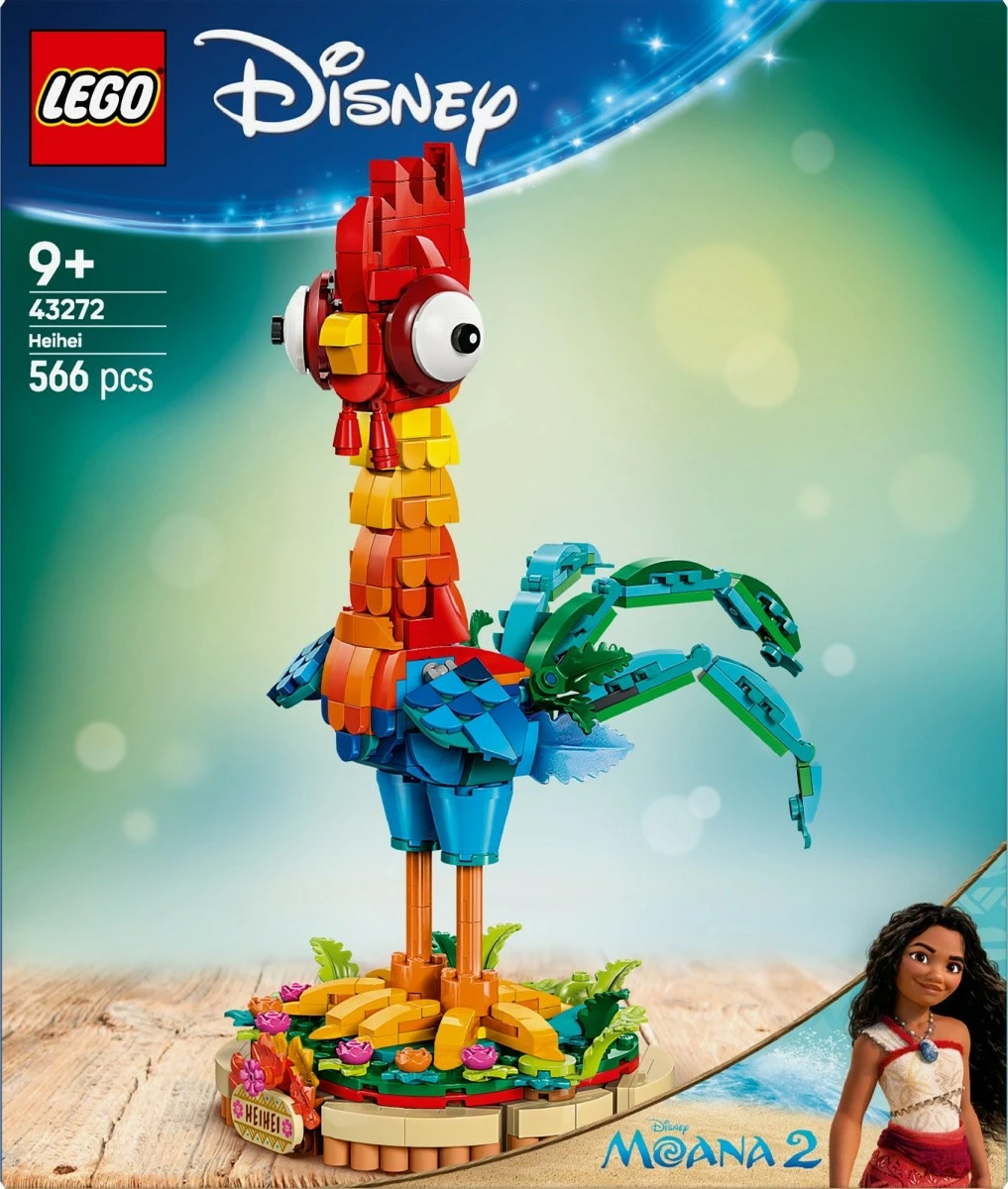 Gradbeni set Heihei, 566 kosov, večbarven, LEGO Disney 43272