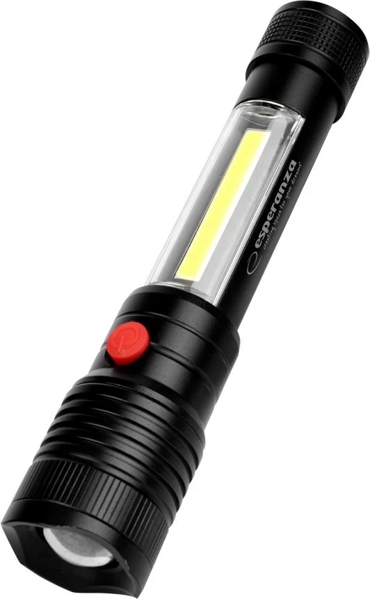 Ročna svetilka Esperanza EOT069, LED, aluminij, črna