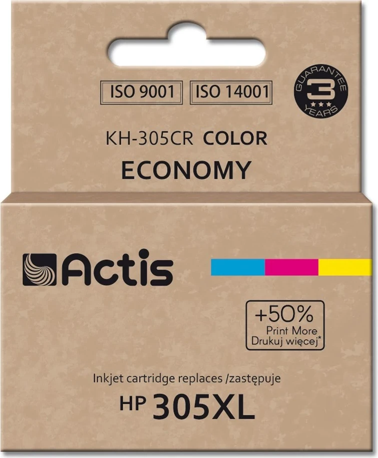 Zamenljivo črnilo Actis KH-305CR za HP 305XL 3YM63AE, 18 ml, barvno