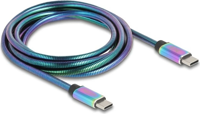 USB-C kabel DeLOCK 81116, 2 m, USB 2.0, 60 W, večbarven