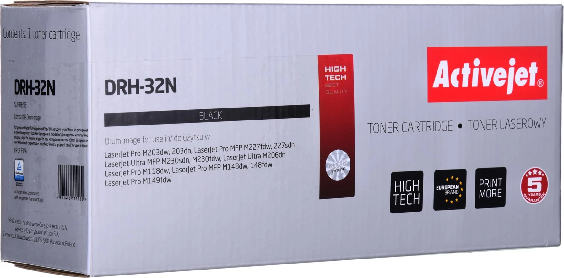 Črn toner za HP, zamenjava Activejet DRH-32N
