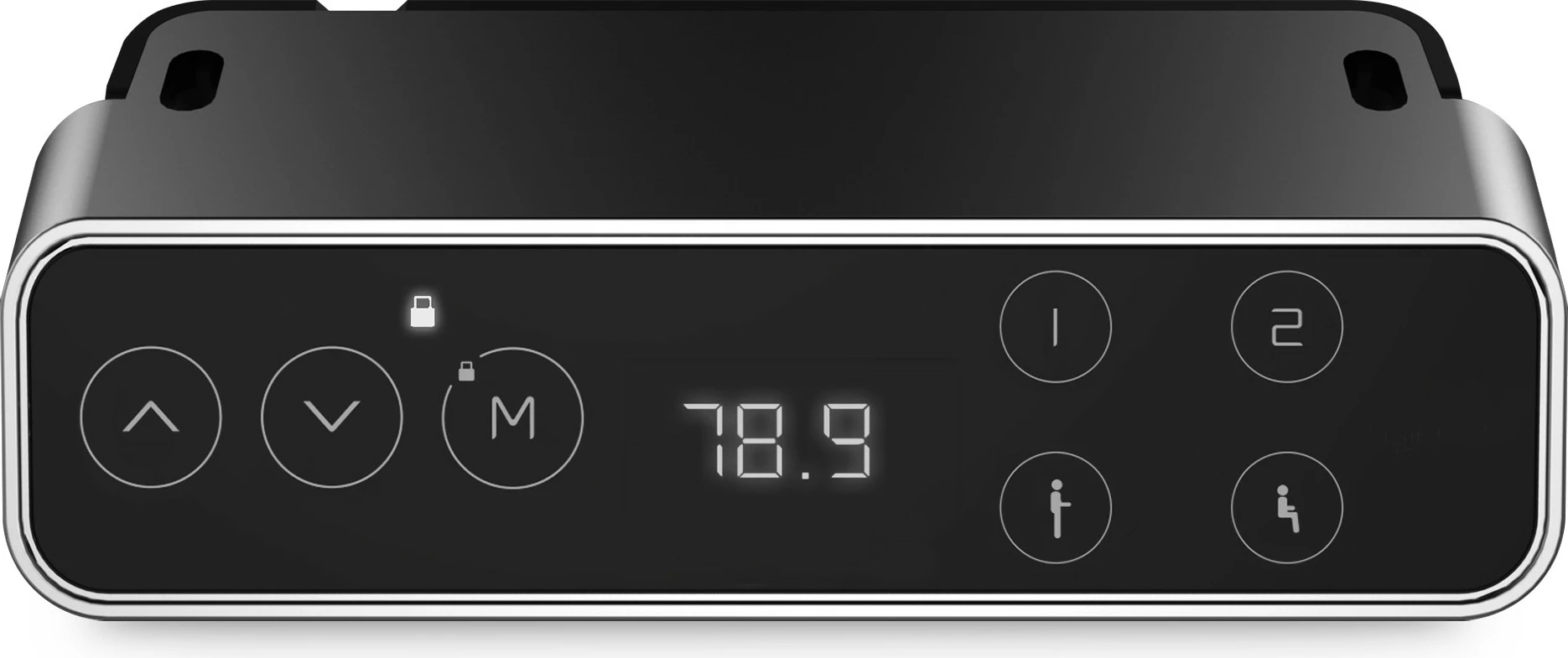 Električno ogrodje mize Digitus, z dvema motorjema, 3 stopnje, sivo